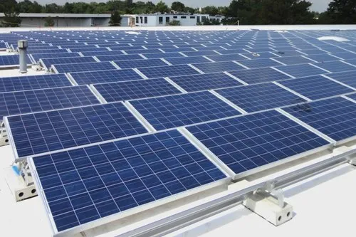 On-grid solar system connected to the utility grid